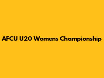 AFCU U20 Women's Championship
