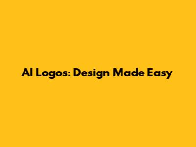 AI Logos: Design Made Easy