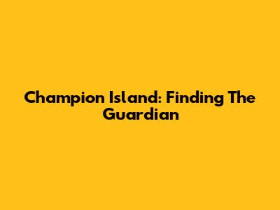 Champion Island: Finding The Guardian