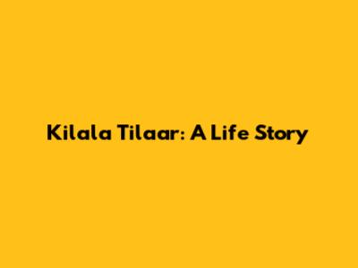 Kilala Tilaar: A Life Story