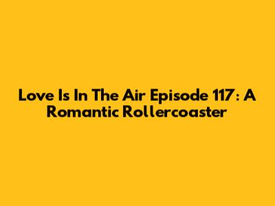 Love Is In The Air Episode 117: A Romantic Rollercoaster