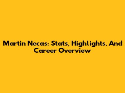 Martin Necas: Stats, Highlights, And Career Overview