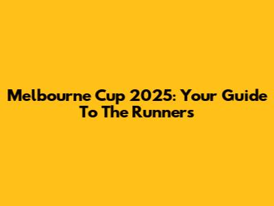 Melbourne Cup 2025: Your Guide To The Runners