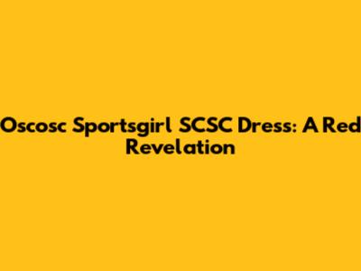 Oscosc Sportsgirl SCSC Dress: A Red Revelation